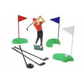 Golf Set Golfer with Clubs 