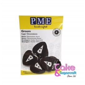 Groom Sugar Decorations Cupcake Toppers Pack Of 6