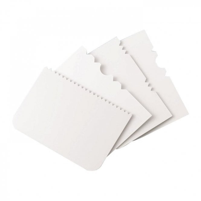 PME Patterned Edge Side Scrapers Set of 4
