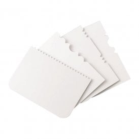 Patterned Edge Side Scrapers Set of 4