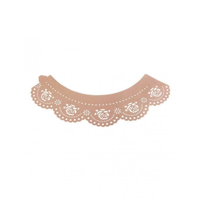PME Pink Cupcake Wrappers 12 Pack Ivory