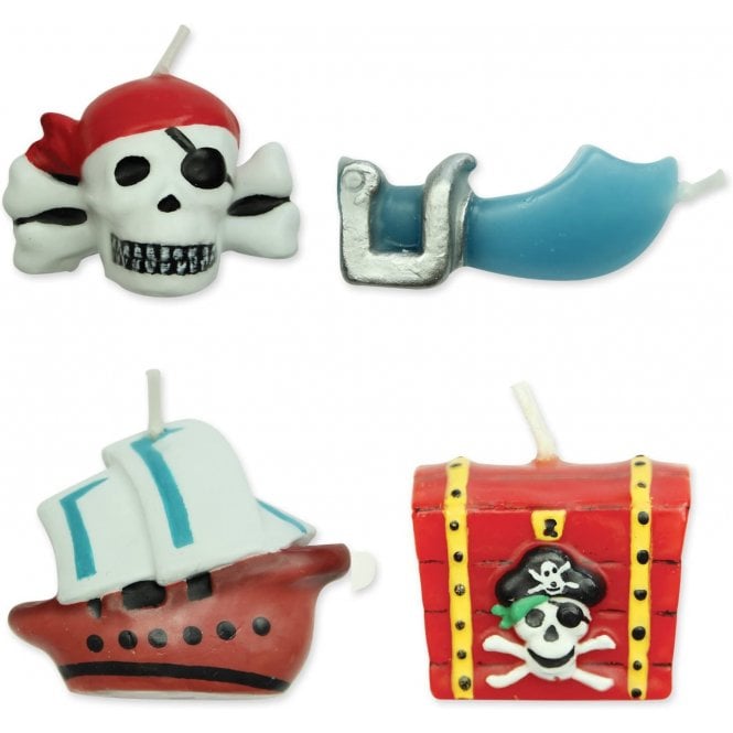 PME Pirate Candles - Set of 4 Cake Decorating Cake Toppers