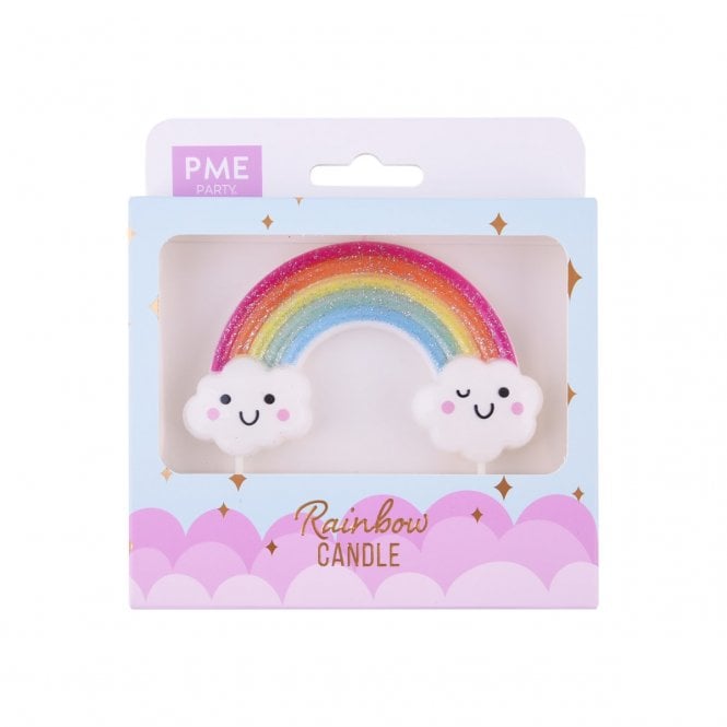 PME Rainbow and Cute Clouds Candle