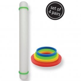 Rolling Pin Guide Rings - Large - Set Of 4