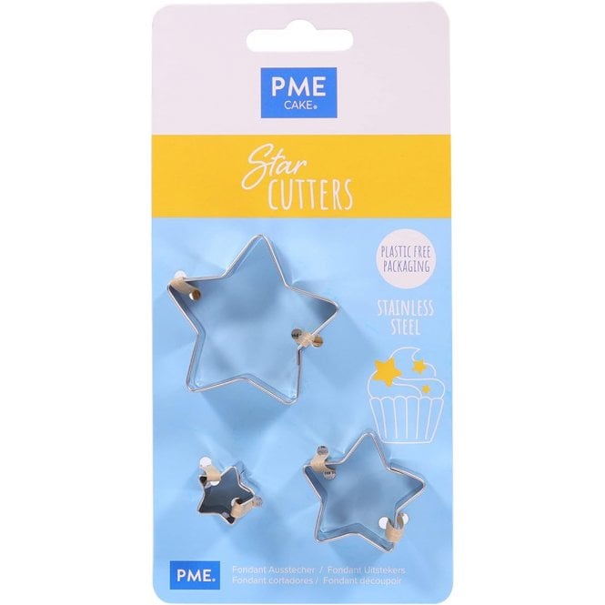 PME Star Cutters Stainless Steel - Set of 3