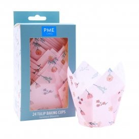 Tulip Muffin Cases – Isolated Blooms 24 Pack