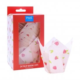 Tulip Muffin Cases – Raspberry 24 Pack