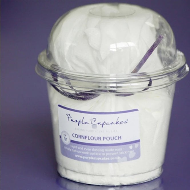 Purple Cupcakes Cornflour Dusting Pouch 