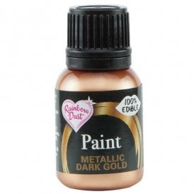 Edible Food Paints - Metallic Dark Gold