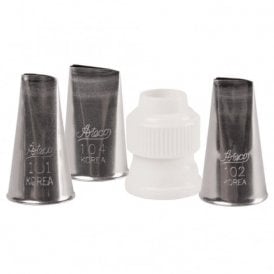 Rose Tube Tip Set 4 Piece Rose piping set