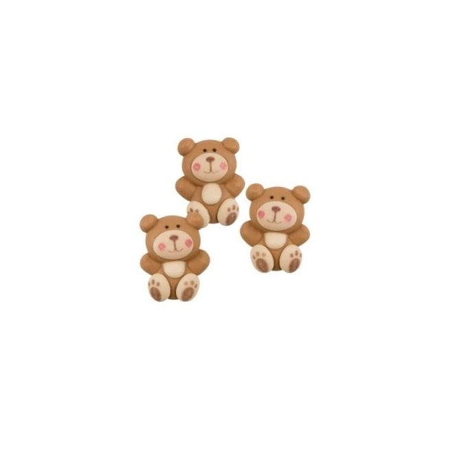 Scrumptious Sprinkletti Teddy Bear Sugar Toppers - Pack of 6