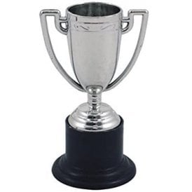 Silver Trophy - Cake Topper