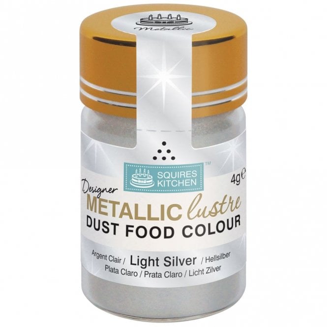 Squires Kitchen Light Silver Designer Metallic Lustre Dust