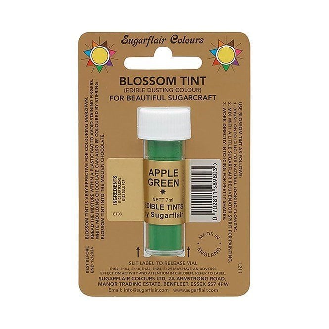 Sugarflair Blossom Tint Edible Dust-Apple Green