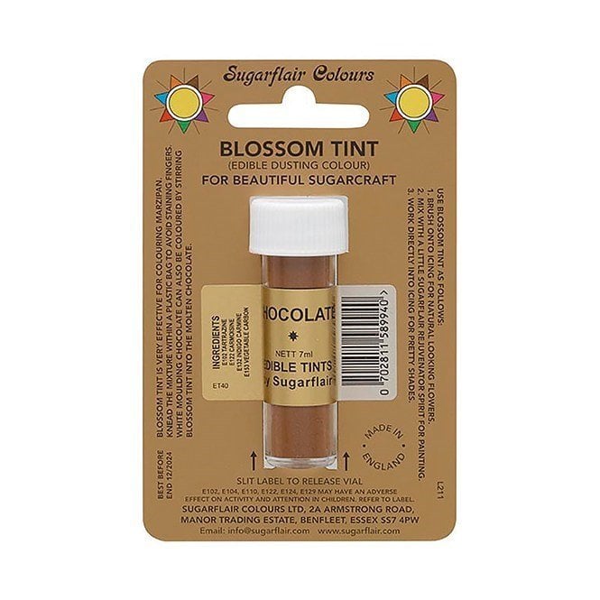 Sugarflair Blossom Tint Edible Dust-Chocolate