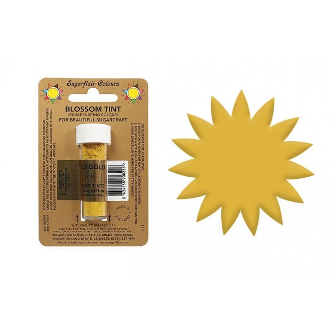 Sugarflair Blossom Tint Edible Dust - Old Gold