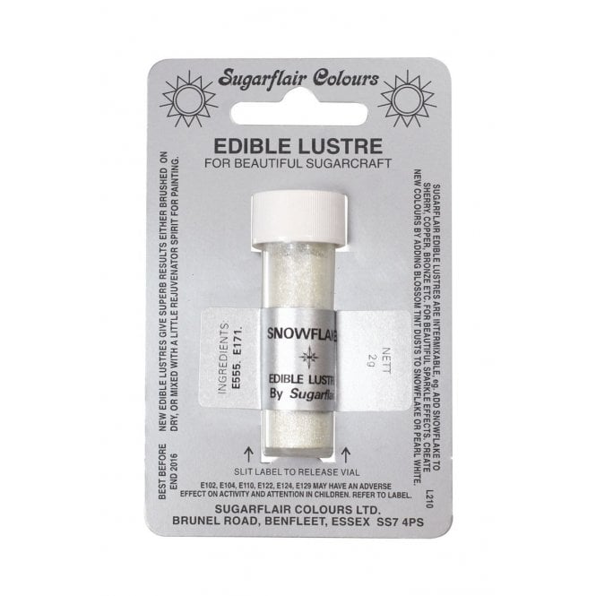 Sugarflair Edible Lustre Dust-Snowflake