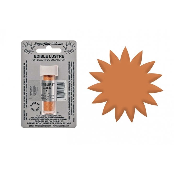 Sugarflair Edible Lustre - Sunburst Gold