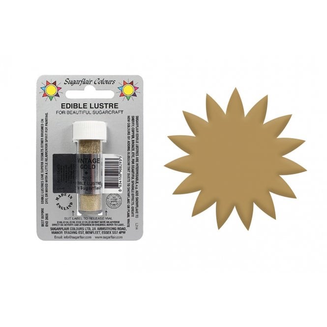 Sugarflair Edible Lustre - Vintage Gold 