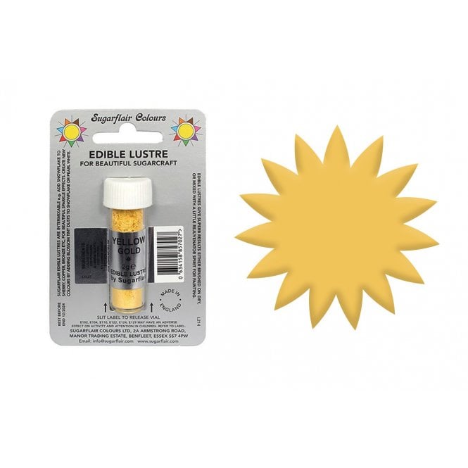 Sugarflair Edible Lustre - Yellow Gold