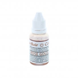Rose Gold Titanium Edible Droplet Paint