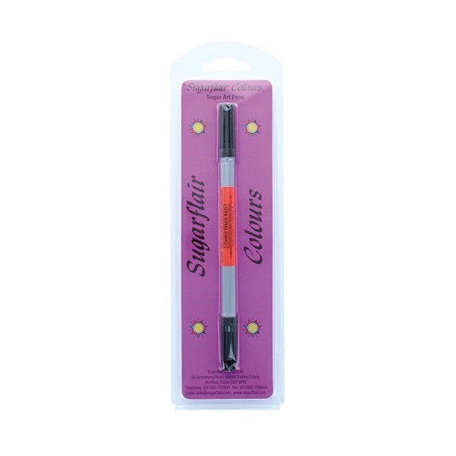 Sugarflair Sugar Art Pen-Christmas Red