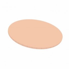 5mm 12inch - Pastel Orange Peach Round Matt Masonite Board