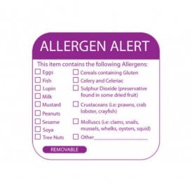 Allergen Labels - Pack of 100 