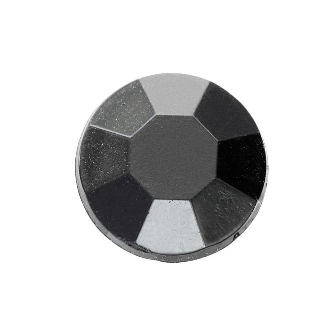 The Cake & Sugarcraft Store Black Round Self Adhesive Crystal Set of 24