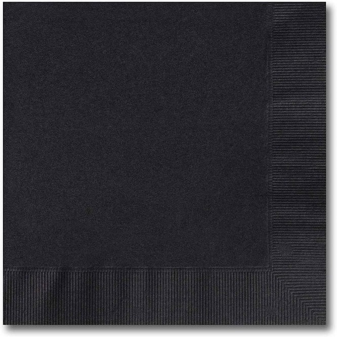 The Cake & Sugarcraft Store Black Velvet Lunch Napkins - Pack of 20 Ply 2