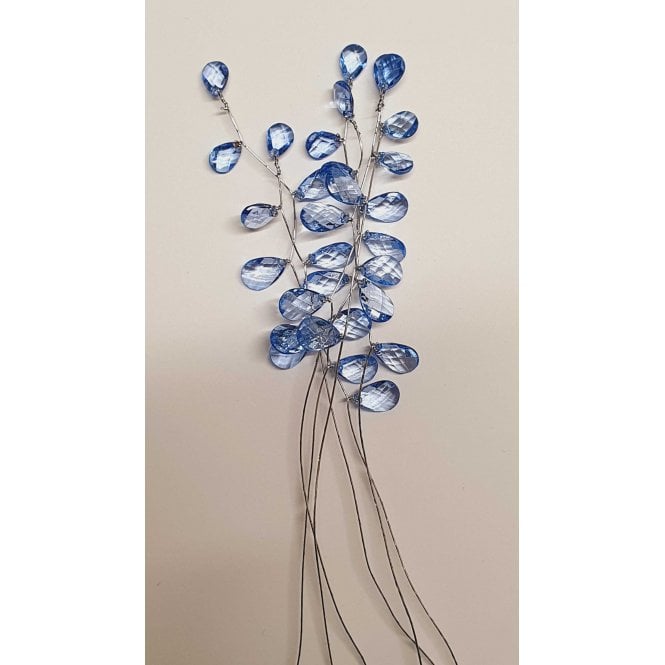 The Cake & Sugarcraft Store Blue Crystal Spray Set of 6