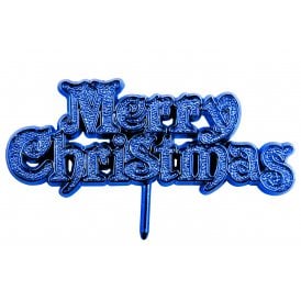 Blue Merry Christmas - Motto Pack of 5