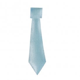 Blue Self Adhesive Satin Ties Set of 12