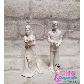 Bride and Groom - White Minimalist 