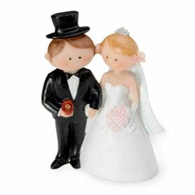 Bride & Groom Cake Topper Ring Box