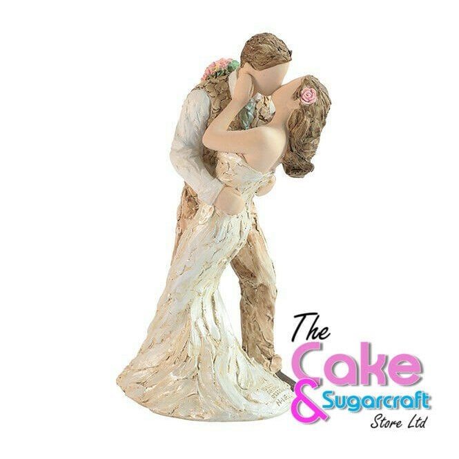 The Cake & Sugarcraft Store Bride & Groom Wedding Topper Loving Embrace