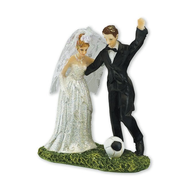 The Cake & Sugarcraft Store Bride & Groom with Football