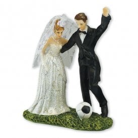 Bride & Groom with Football