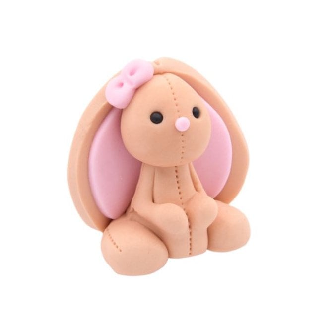 The Cake & Sugarcraft Store Brown Bunny Edible Cake Topper Sugar Decoration