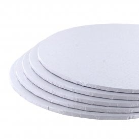 BULK PACK x5 White Round Masonite Board - 5mm 12inch