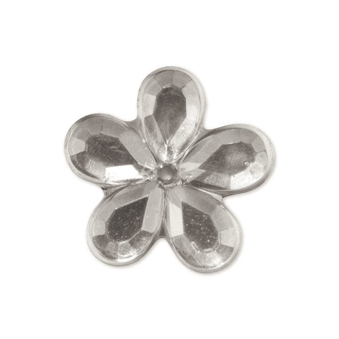 The Cake & Sugarcraft Store Clear Daisy Self Adhesive Crystal Set of 24
