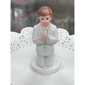 Communion Christening Kneeling Boy