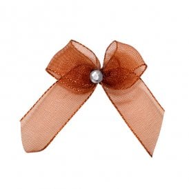 Copper Bows Self Adhesive Crystal Set of 12