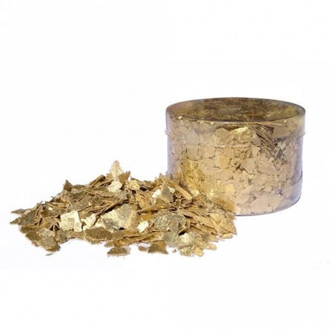 The Cake & Sugarcraft Store Crystal Candy - Emperors Gold Edible Flakes - 7g