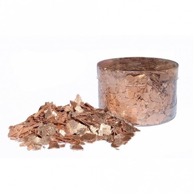 The Cake & Sugarcraft Store Crystal Candy - Rose Gold Edible Flakes - 7g