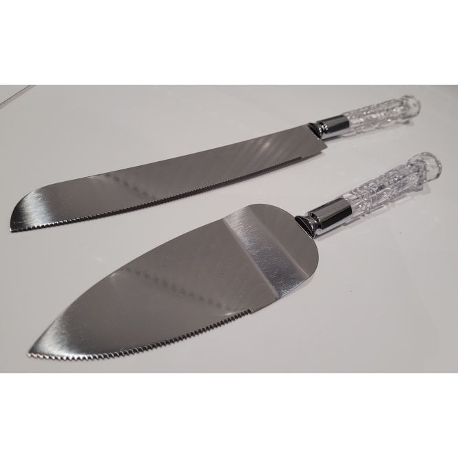 The Cake & Sugarcraft Store Crystal Knife and Serving Set