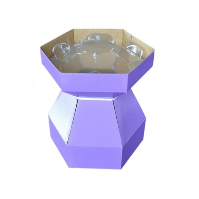 The Cake & Sugarcraft Store Cupcake Bouquet Box - Bilberry Crush (Lilac)