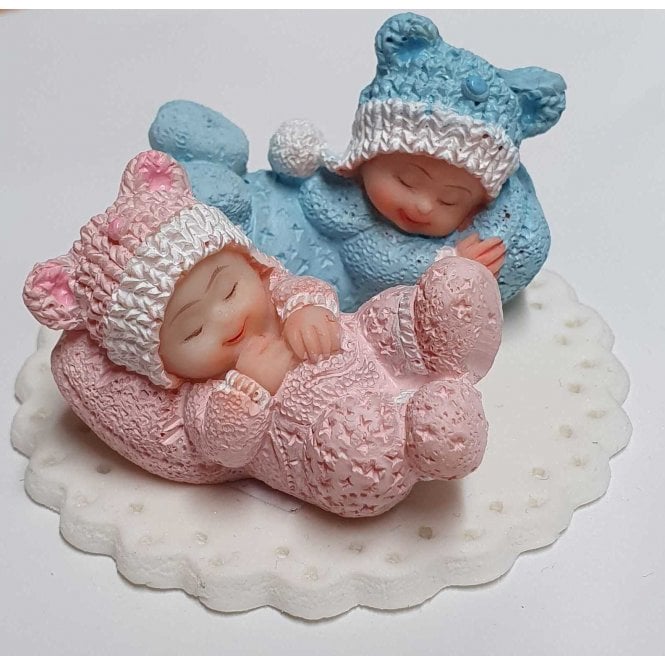 The Cake & Sugarcraft Store Cute Baby Shower Girl and Boy