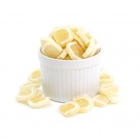Edible Mini Lemon Jelly Fruit Slices - 50g