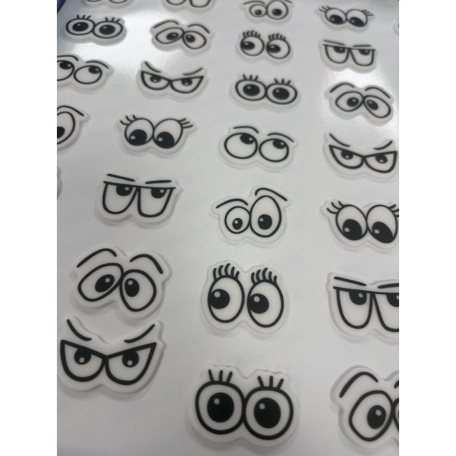 The Cake & Sugarcraft Store Edible Sugar Cartoon Eyes - Pack of 12
